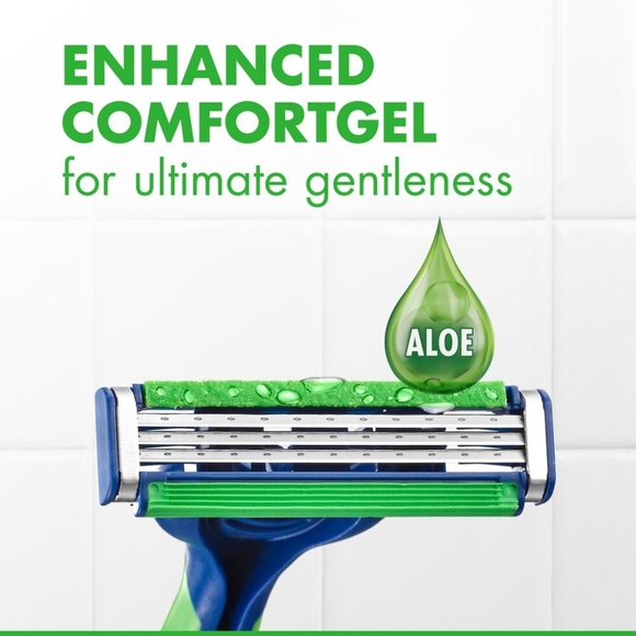 ⭐4/$15 Gillette Sensor3 Sensitive 3-Blade Disposable Razor, 4 CT - Picture 7 of 9